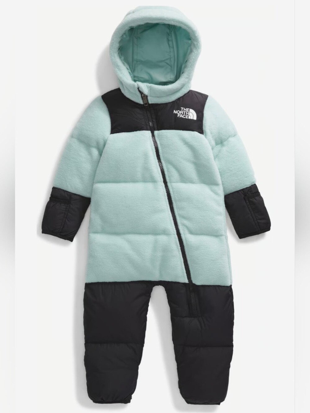 NWT 1996 Retro Nuptse Fleece One-Piece - Infants' Size 18-24M in Muted Pine Teal